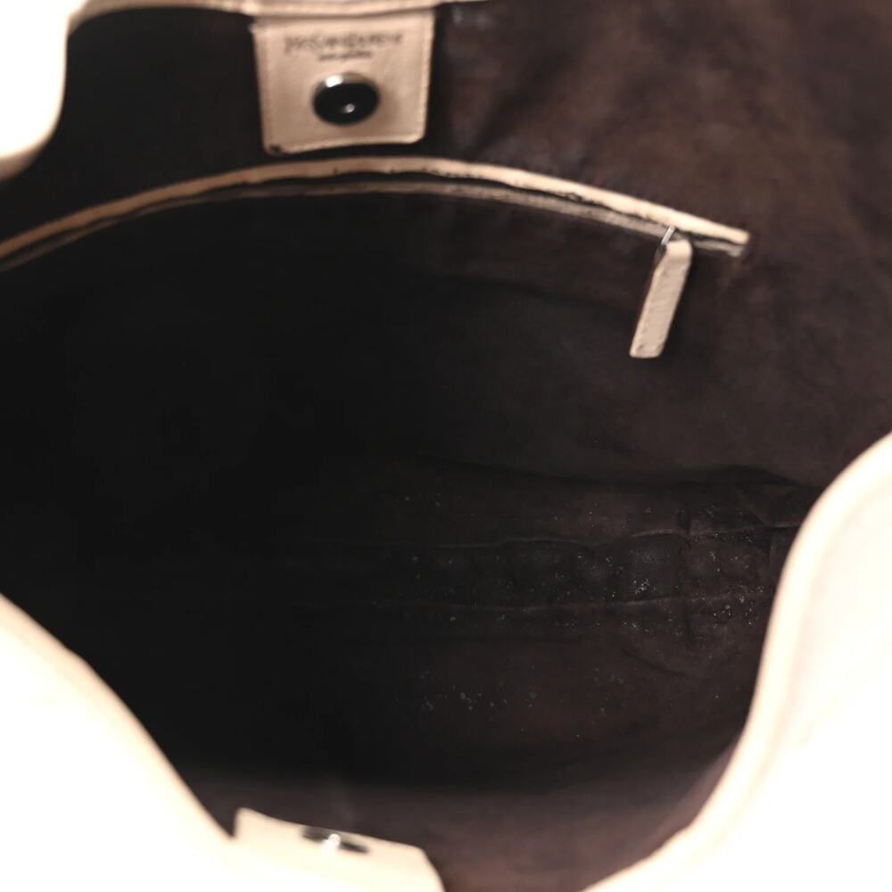 Yves Saint Laurent YSL Mombasa Leather White/Cream - Picture 5 of 9